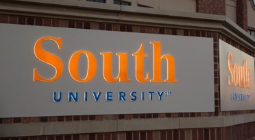 South University sign on building
